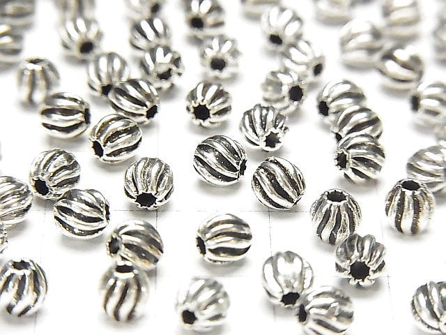 Silver925 Design Round 4.5mm 2pcs