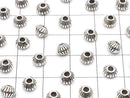 Silver925  Rondelle 6x6x4mm 2pcs