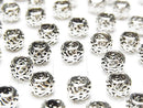 Silver925  Rondelle 7x7x5mm 2pcs