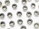 Silver925  Rondelle 7x7x5mm 2pcs