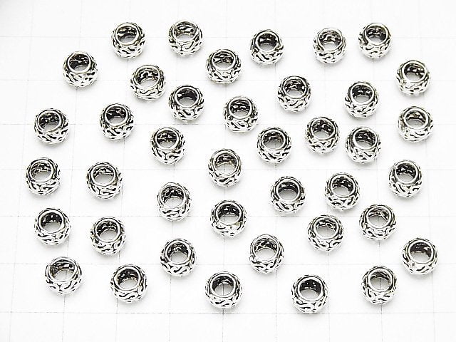 Silver925  Roundel 7x7x5mm 2pcs