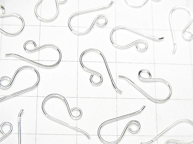 Silver925 Earwire 16x6mm No coating 4pairs (8 pieces) $3.19!