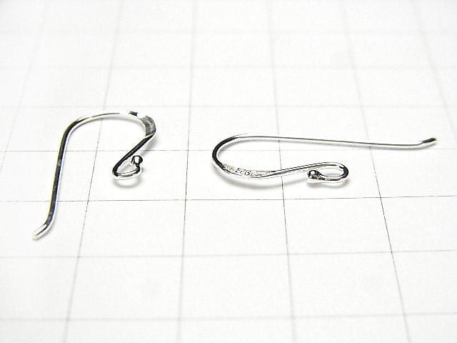 Silver925 Earwire 25x10mm No coating 2pairs (4pcs)