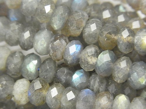 Labradorite, Roundel Gemstone Beads