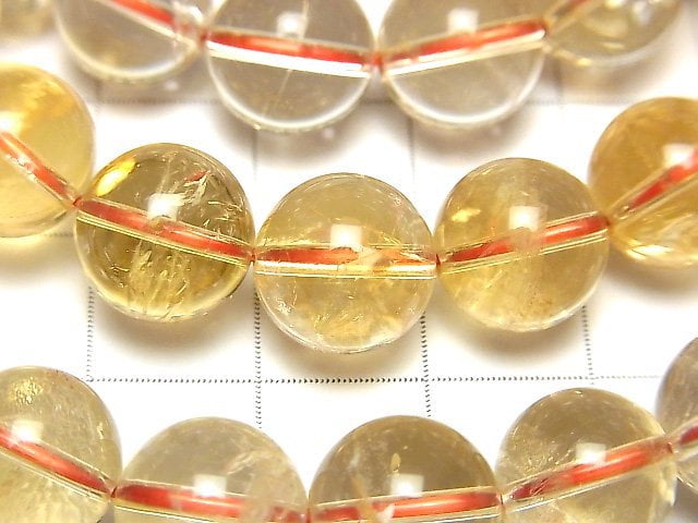 [Video] Light Color Citrine AA++ Round 10mm Bracelet