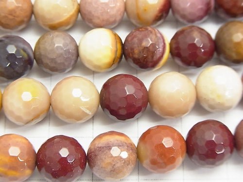 1strand $9.79! Mookaite  128Faceted Round 10mm 1strand beads (aprx.15inch/37cm)