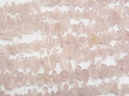 1strand $6.79! Rose Quartz AAA- Nugget (Chips ) Top Side Drilled Hole  1strand beads (aprx.15inch/37cm)
