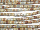 [Video] Impression Jasper Rondelle (Tube )6x6x3mm 1strand beads (aprx.15inch/38cm)