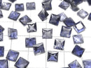 [Video]High Quality Iolite AAA- Loose stone Princess cut 6x6mm 3pcs