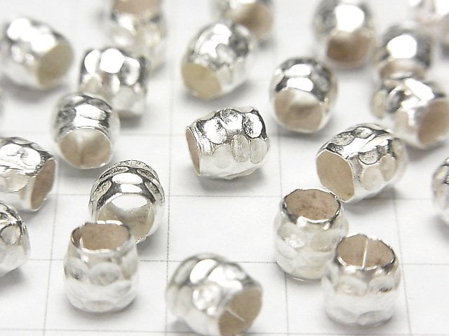 Karen Silver Roundel 6x6x6mm White Silver 4pcs