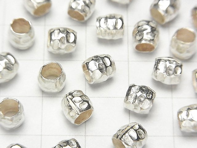 Karen Silver Roundel 6x6x6mm White Silver 4pcs