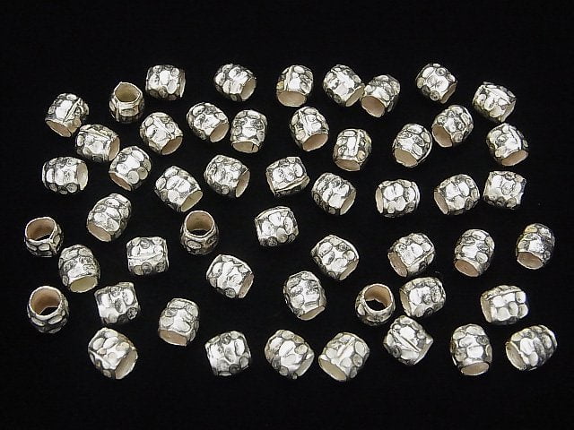 Karen Silver Roundel 6x6x6mm White Silver 4pcs