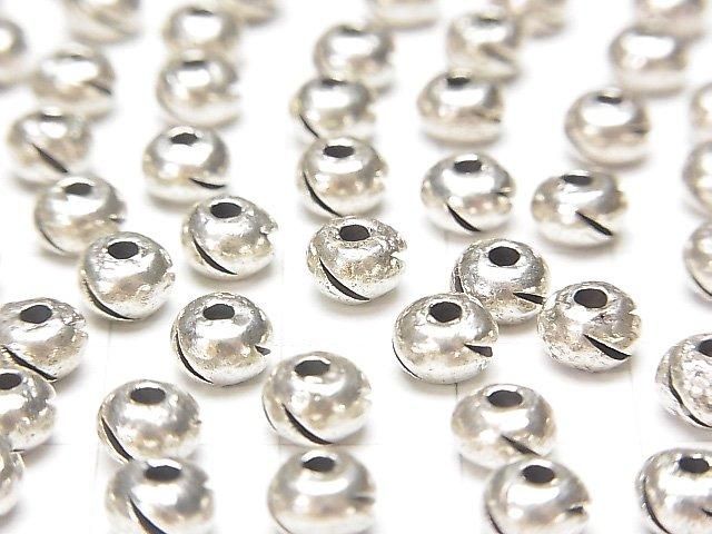 Karen Silver Rondelle 6x6x4mm 2pcs