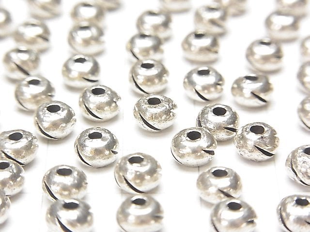 Karen Silver Roundel 6x6x4mm 2pcs