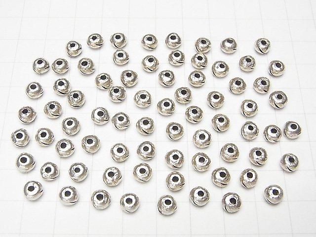 Karen Silver Rondelle 6x6x4mm 2pcs