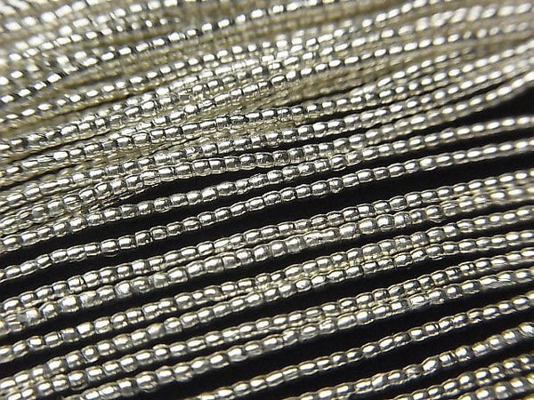 Karen Silver Tube 1.2x1.2x1.2mm White Silver half or 1strand beads (aprx.27inch/68cm)