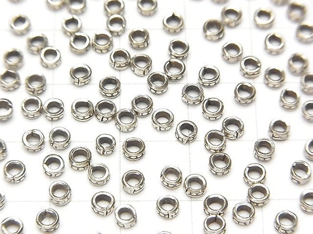 Karen Silver Roundel 3x3x1.5mm 20pcs