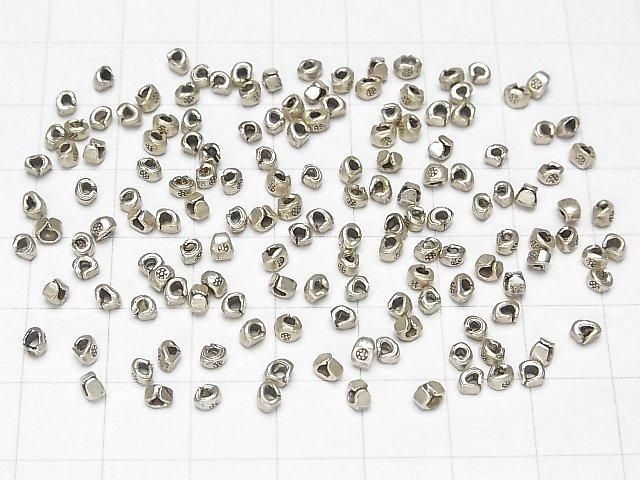 Karen Silver Decorative Rondelle 3x3x2.5mm 10pcs