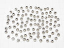 Karen Silver Flower Pattern Rondelle 3.5x3.5x2.5mm 4pcs