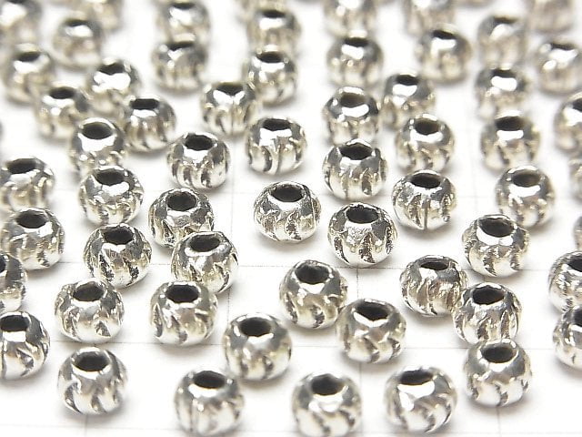 Karen Silver Roundel 5x5x3.5mm 5pcs