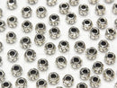 Karen Silver Rondelle 5x5x3.5mm 4pcs