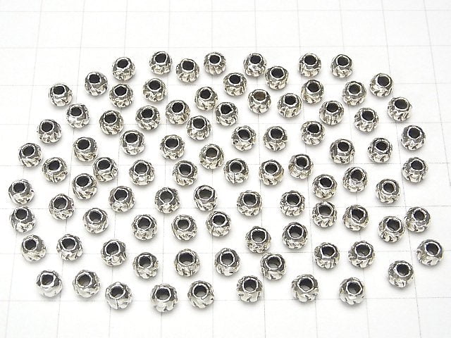 Karen Silver Roundel 5x5x3.5mm 5pcs