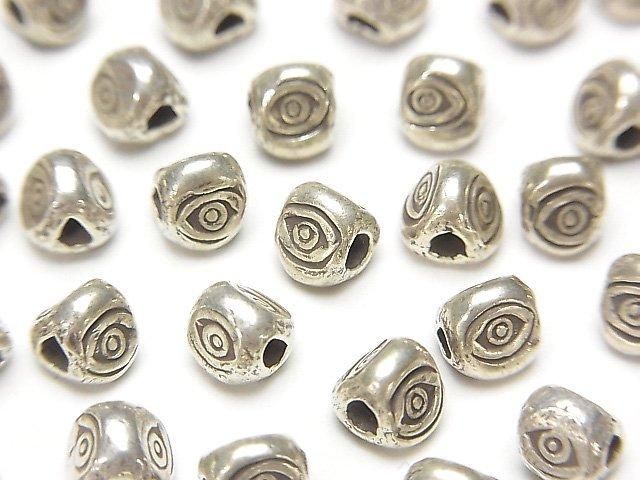 Karen Silver Triangle Rondelle 5x5x4mm 2pcs