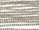 Karen Silver Line Carved Rice 4x3x3mm 1/4 or 1strand beads (aprx.25inch/62cm)