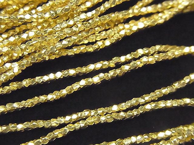 [Video] Karen Silver Cube Shape 1.3x1.3x1.3mm 18KGP 1/8 or 1 strand beads (approx. 26 inches/64 cm)