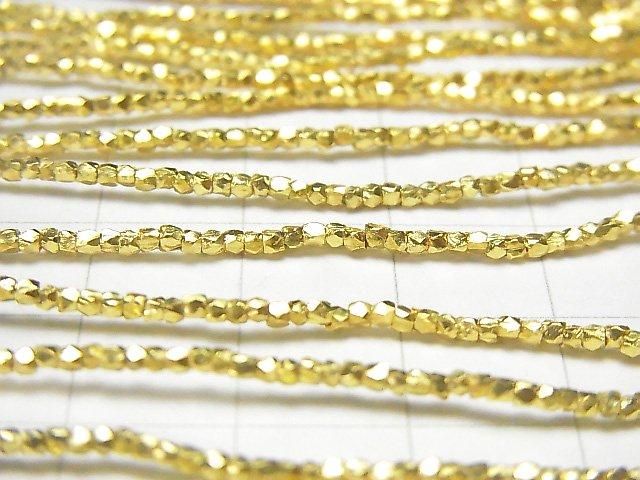 [Video] Karen Silver Cube Shape 1.3x1.3x1.3mm 18KGP 1/8 or 1 strand beads (approx. 26 inches/64 cm)