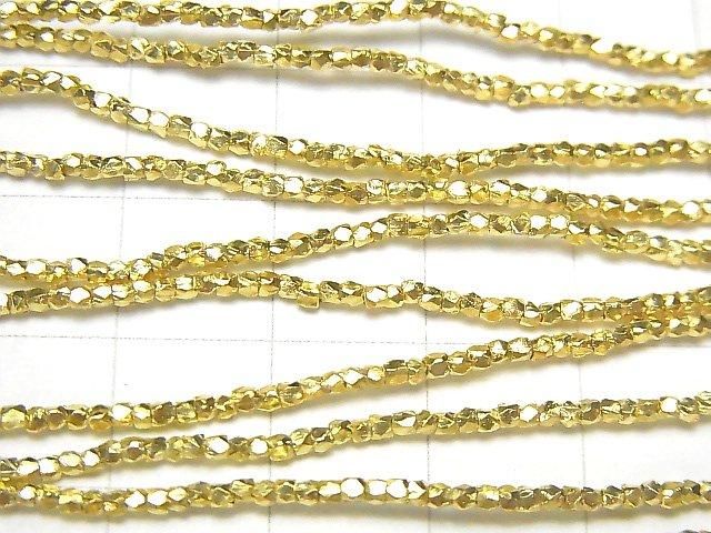 [Video] Karen Silver Cube Shape 1.3x1.3x1.3mm 18KGP 1/8 or 1 strand beads (approx. 26 inches/64 cm)