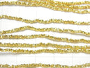 Karen Silver Chips (Discs) 1.5x1.5x1mm 18KGP 1/8" or 1-strand beads (approx. 25 inches/62 cm)