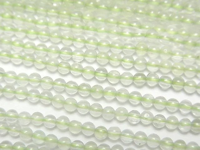 [Video] Prehnite AA++ Round 2mm 1strand beads (aprx.15inch/38cm)