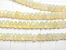 [Video]High Quality Ethiopian Opal AA++ Faceted Button Rondelle half or 1strand beads (aprx.16inch/40cm)