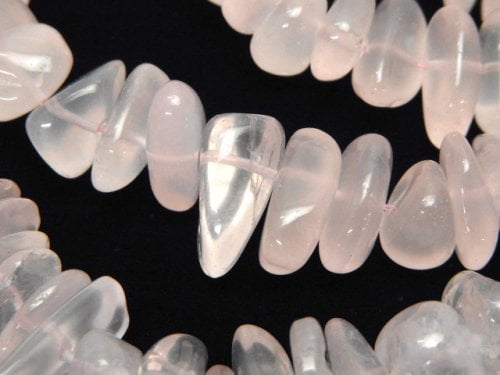 Chips, Nugget, Rose Quartz Gemstone Beads