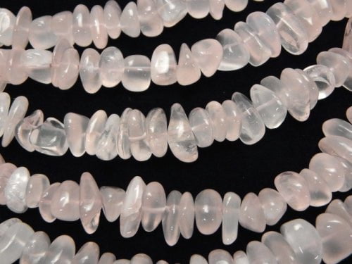 1strand $8.79! Madagascar Rose Quartz AA ++ Small Nugget (Chips) 1strand beads (aprx.15inch / 38cm)