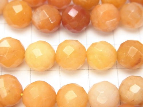 1strand $7.79! Orange Aventurine AA ++ 64Faceted Round 10mm 1strand beads (aprx.14inch / 35cm)