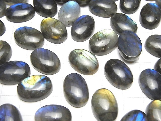 [Video] Labradorite AA++ Oval Cabochon 18x13mm 1pc