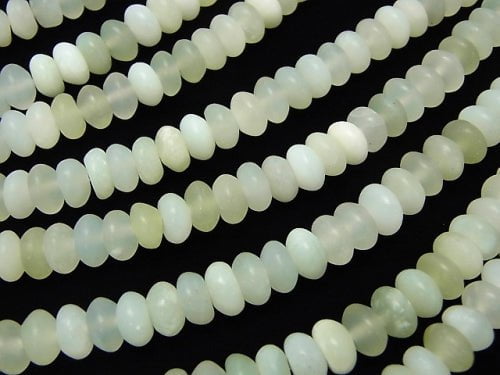 1strand $8.79! Frost New Jade Roundel 8x8x4mm 1strand beads (aprx.15inch / 38cm)