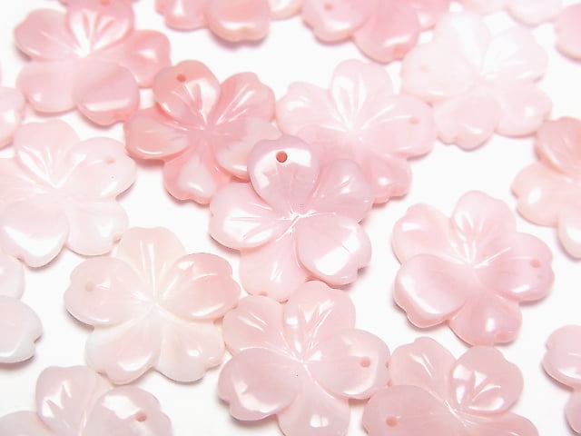 [Video] Queen Conch Shell AAA Flower 15mm Top Hole 2pcs