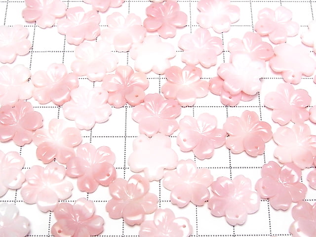 [Video] Queen Conch Shell AAA Flower 15mm Top Hole 2pcs