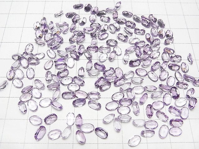 [Video]High Quality Amethyst AAA Loose stone Oval Faceted 6x4mm 10pcs