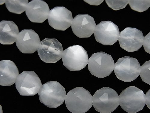 Faceted Round, Moonstone Gemstone Beads