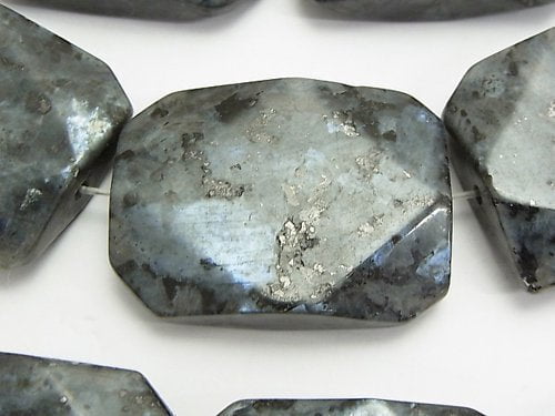 Larvikite, Rectangle Gemstone Beads