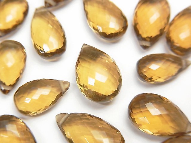 Faceted Briolette, Other Quartz, Pear Shape Gemstone Beads