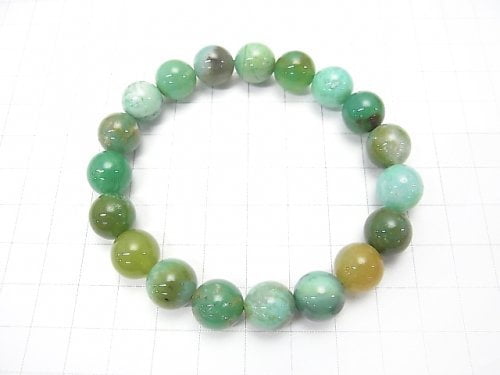 [Video] [One of a kind] Peru Gem Silica AAA Round 10mm Bracelet NO.50