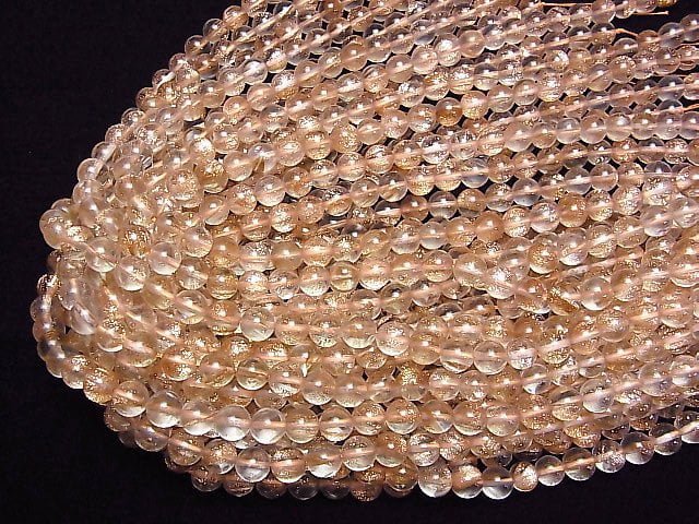 [Video]Bronze Shine Crystal Round 8mm 1strand beads (aprx.15inch/37cm)