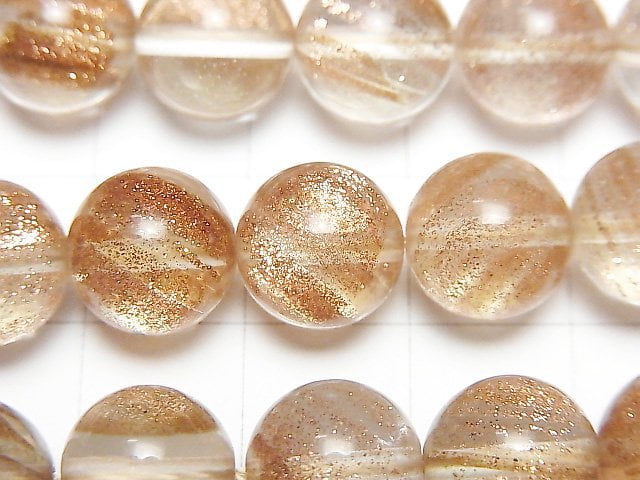 [Video] Bronze Shine Crystal Round 10mm 1strand beads (aprx.15inch/38cm)