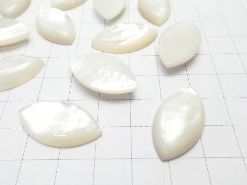 High Quality White Shell AAA Marquise Cabochon [17x10mm] [20x10mm] [26x14mm] 1pc