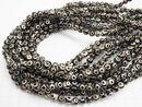 [Video] DZi Beads Round 6mm Black x White 1strand beads (aprx.14inch / 34cm)